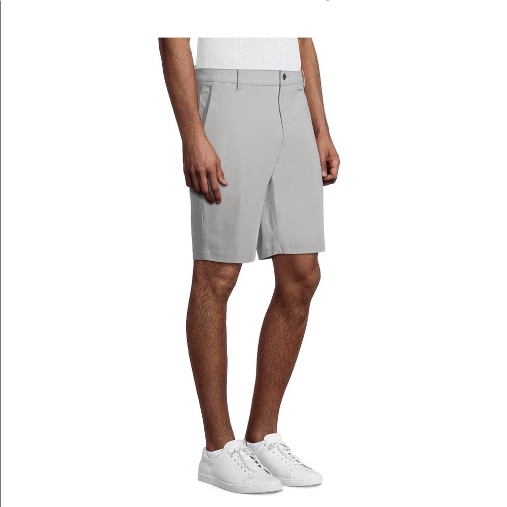 Mens George Performance FF Short size 46” Silver Gray Security Zipped Pocket New